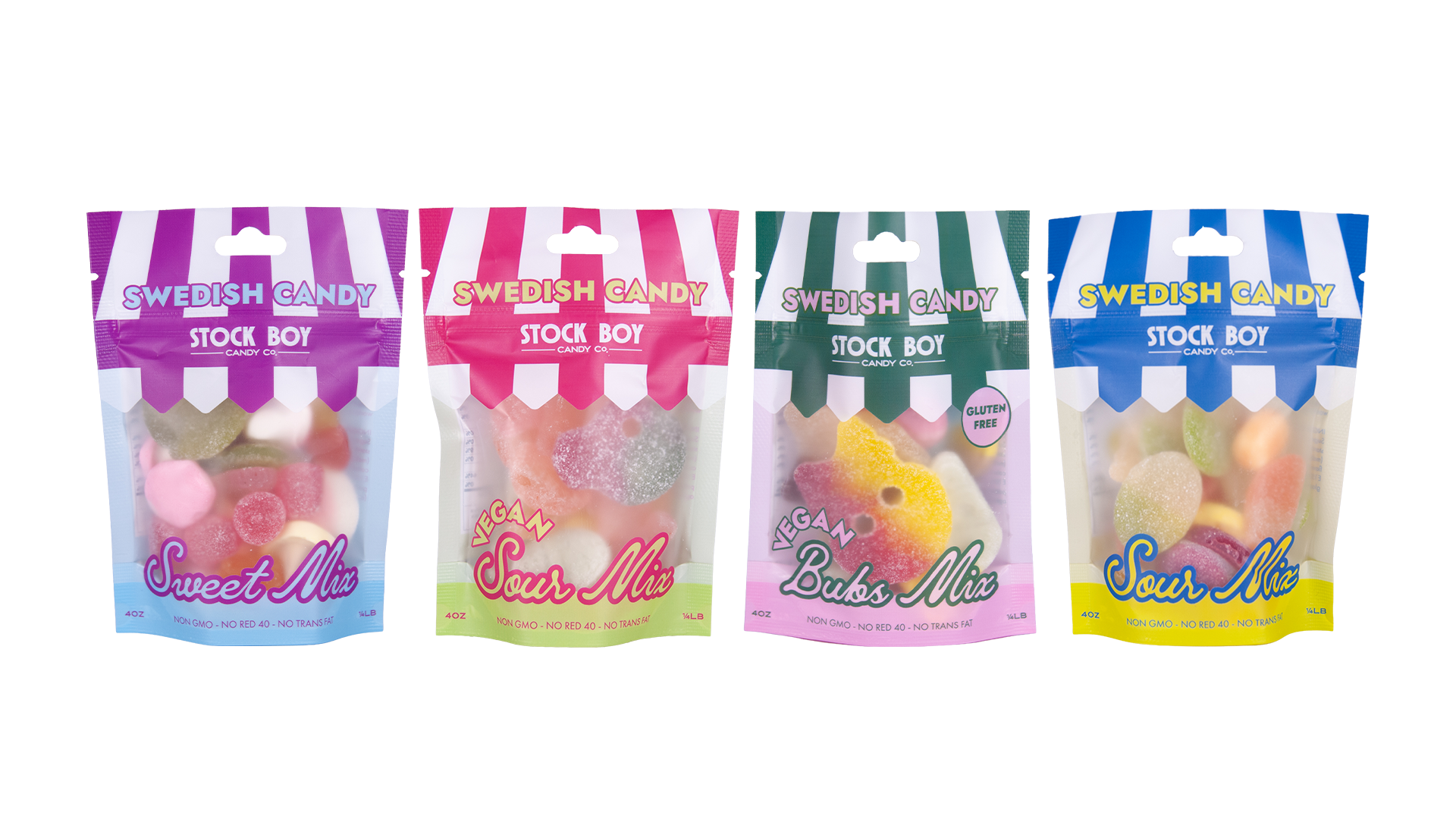 Stock Boy Swedish Candy Best Sellers – TikTok Viral Candy Starter Pack (48 Bags)