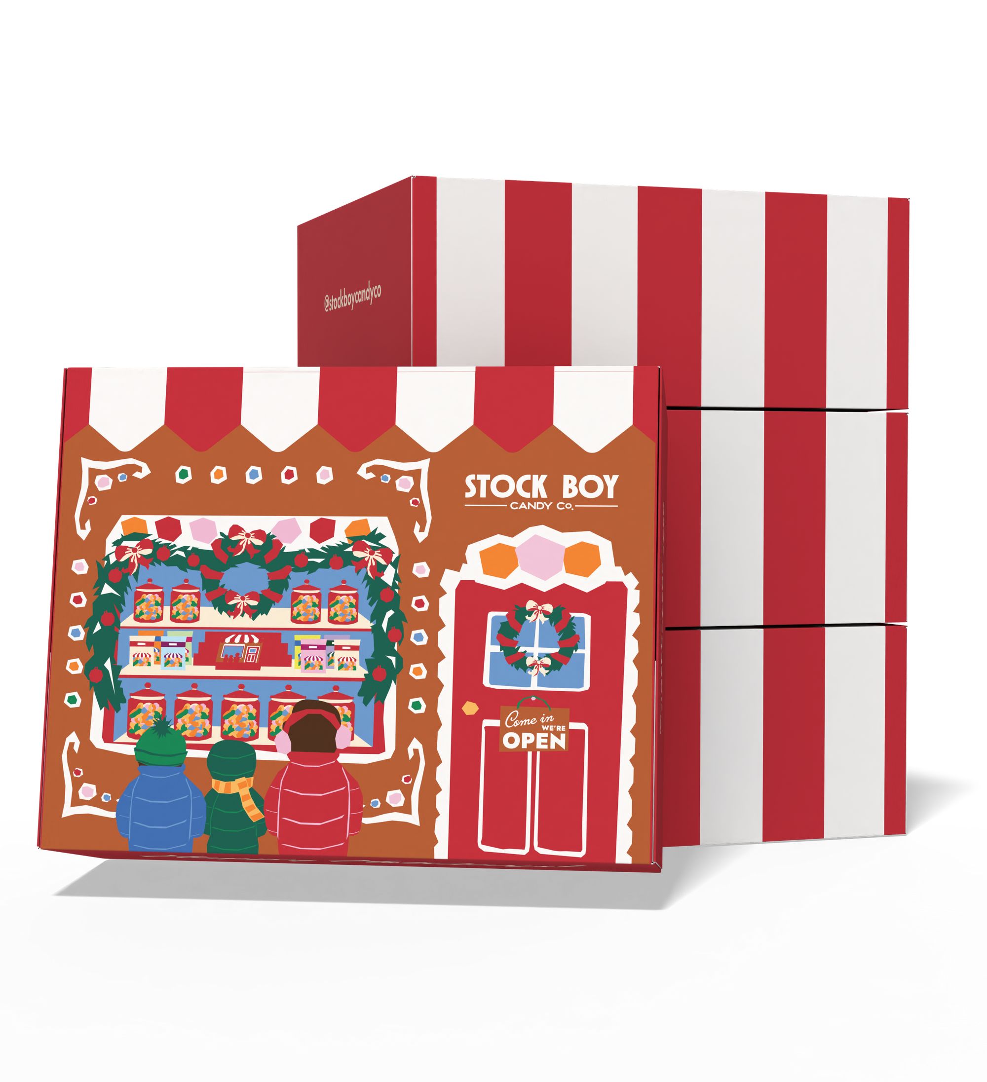 Stock Boy Holiday Gingerbread Gift Box