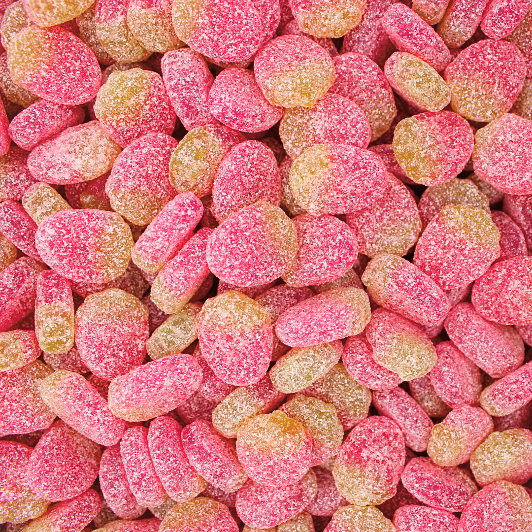 Mini bouchées acidulées aux fraises