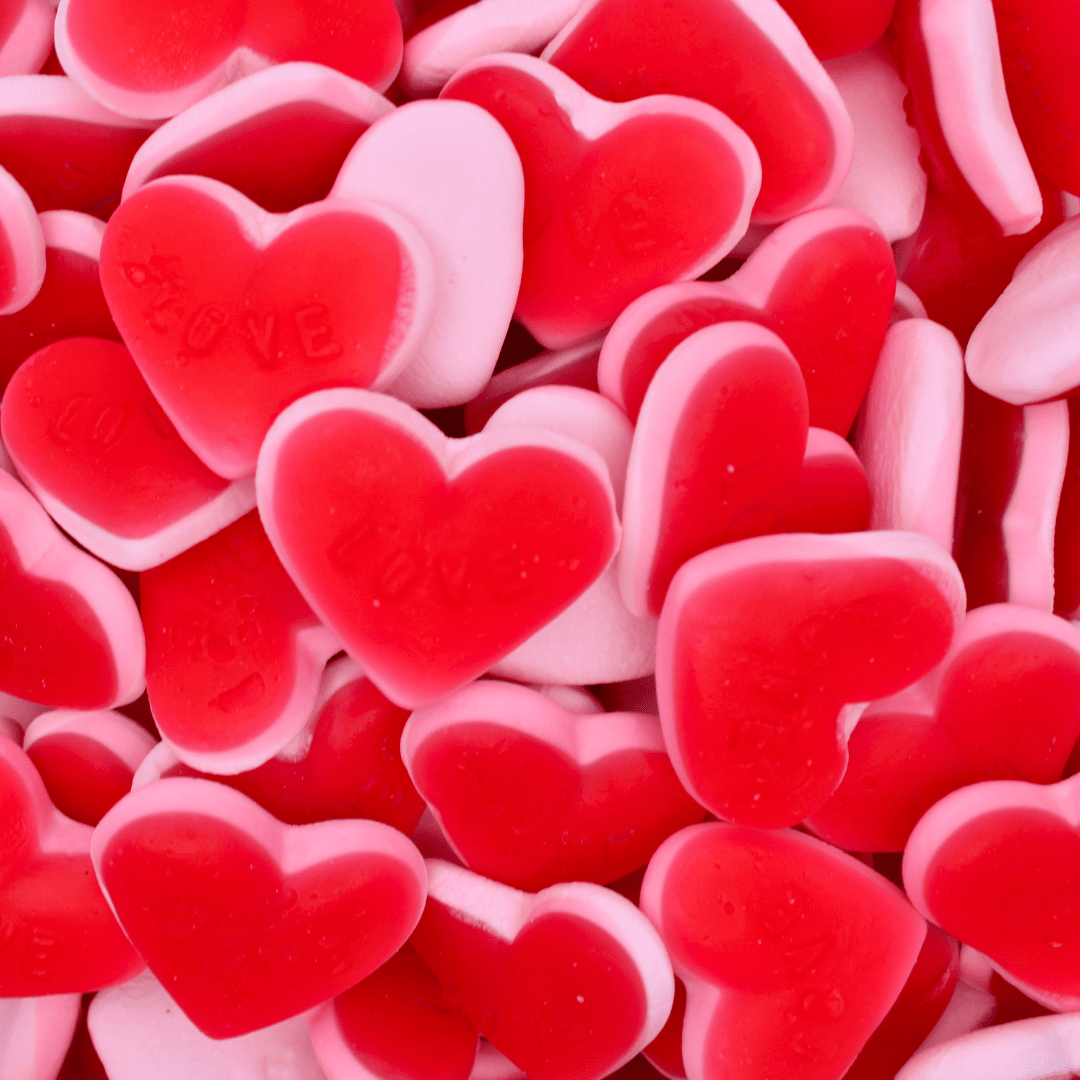 Berry Marshmallow Hearts - Stock Boy Candy Co.