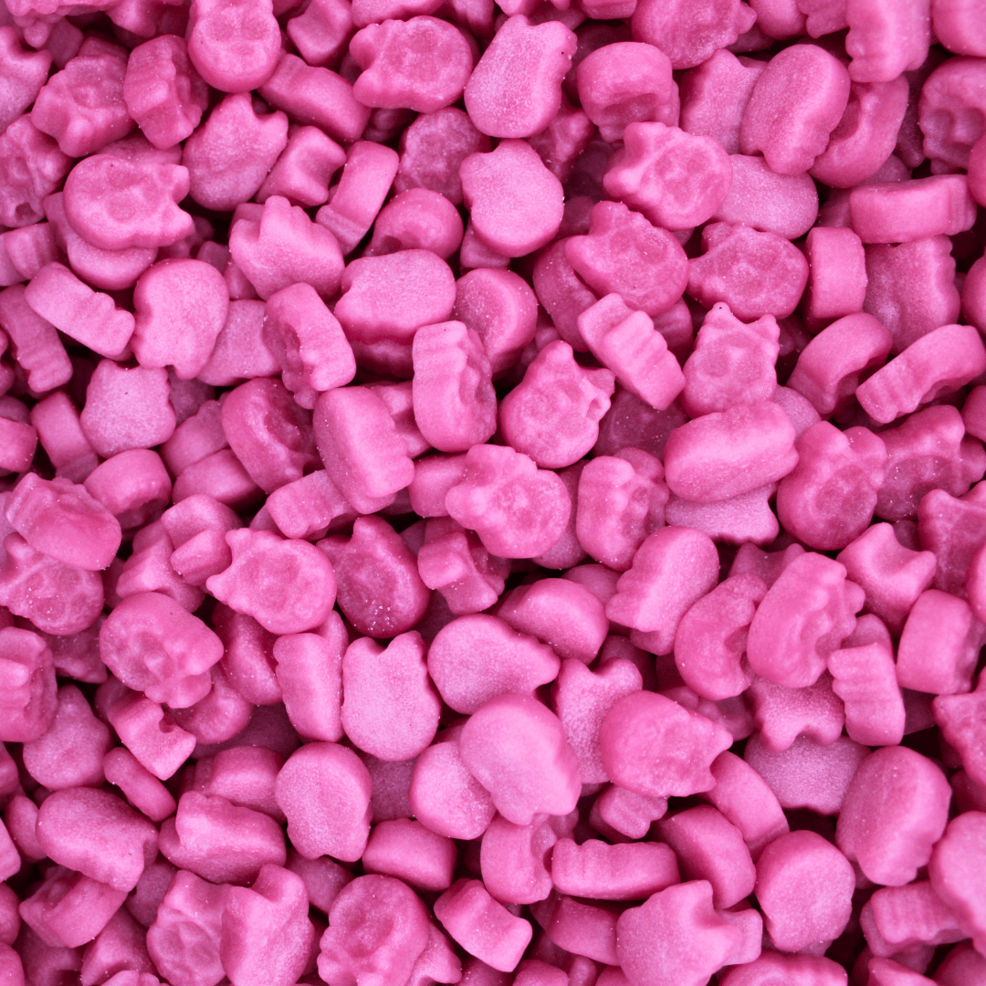 Bubs Cool Raspberry Mini Skulls - Stock Boy Candy Co.