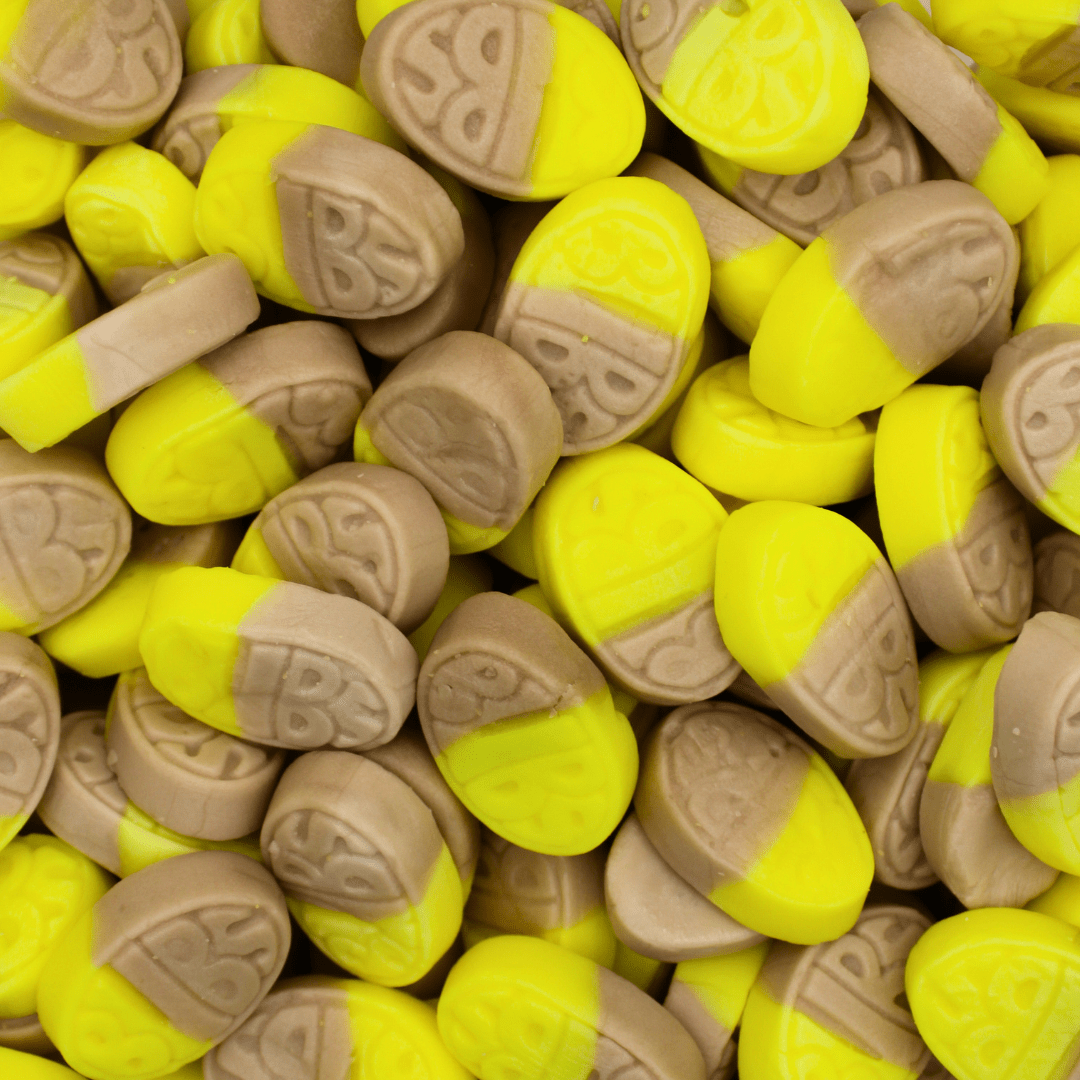 Bubs Mini Banana Toffee Ovals - Stock Boy Candy Co.