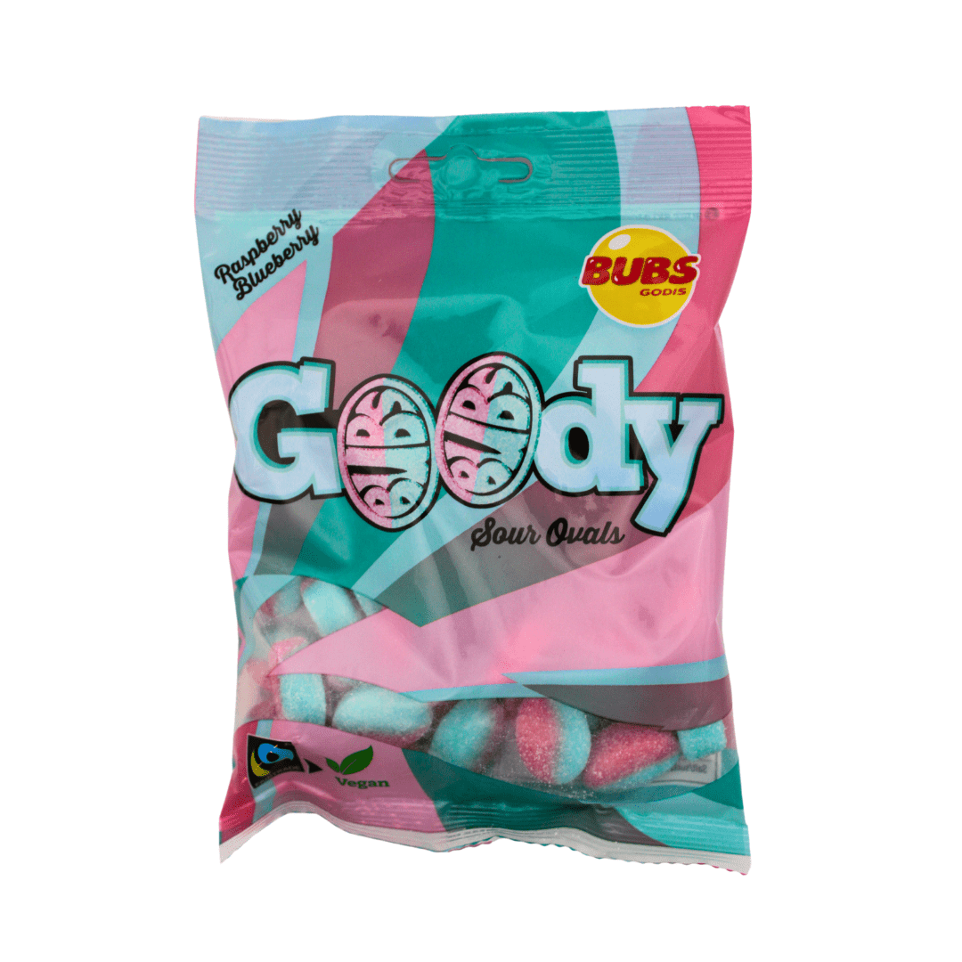 Bubs Mini Raspberry Blueberry Ovals - Stock Boy Candy Co.