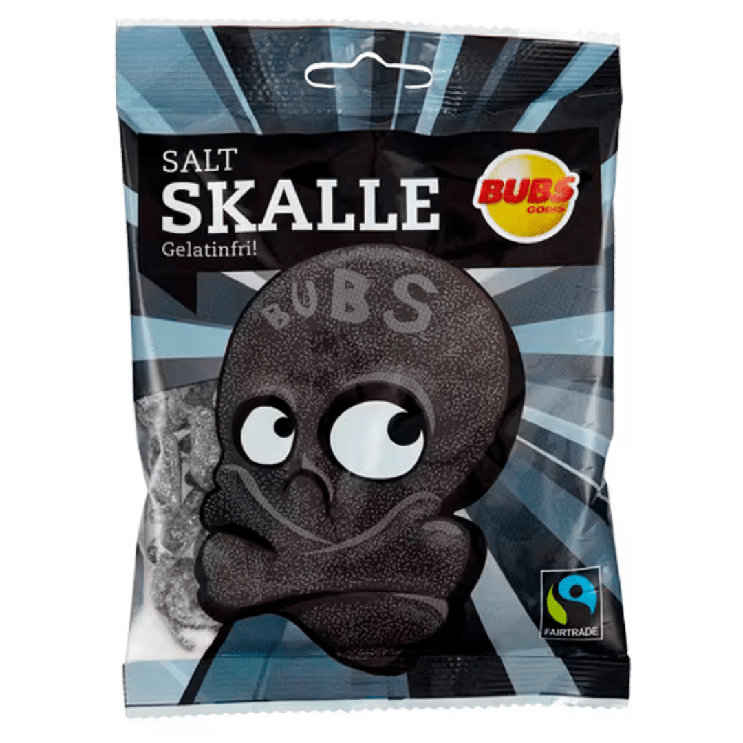 Bubs Salty Black Licorice Skulls - Stock Boy Candy Co.