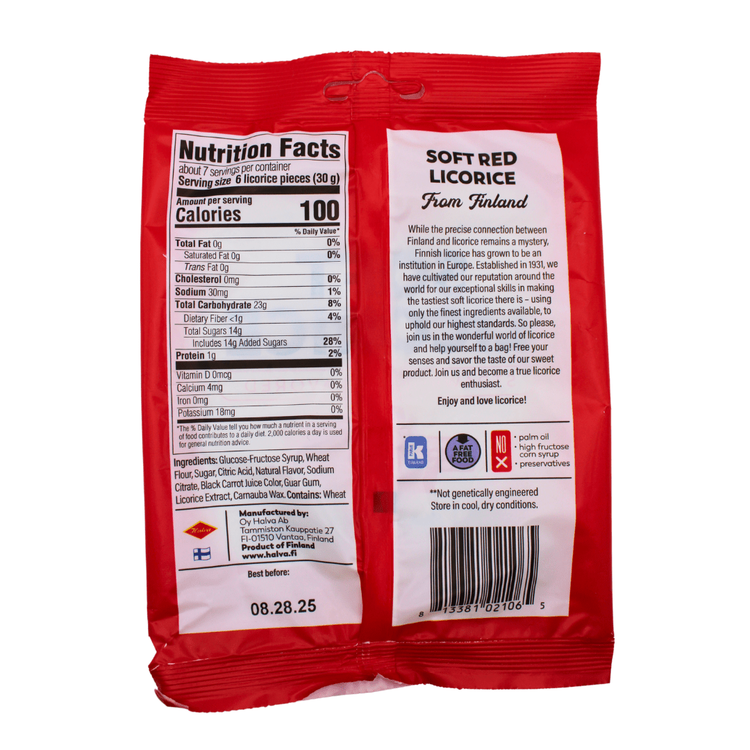 Halva Strawberry Soft Licorice - Stock Boy Candy Co.