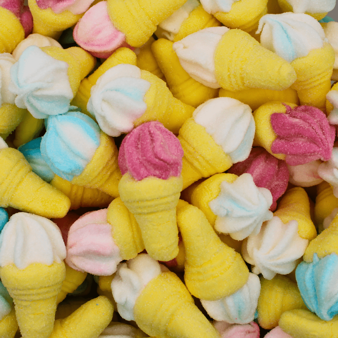 Marshmallow Cream Cones - Stock Boy Candy Co.